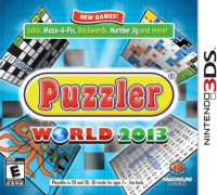 Puzzler World 2013 Nintendo 3DS US box art