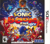 Sonic Boom: Fire & Ice Nintendo 3DS US box art