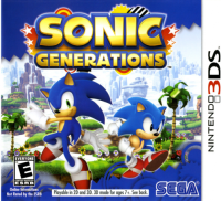 Sonic Generations PAL Nintendo 3DS PAL box art