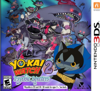 Yo-Kai Watch 2: Psychic Specters Nintendo 3DS  box art