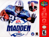 Madden NFL 2001 JP Nintendo 64 JP box art