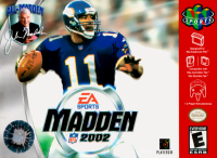 Madden NFL 2002 JP Nintendo 64 JP box art