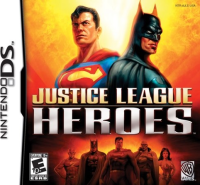 Justice League Heroes Nintendo DS US box art