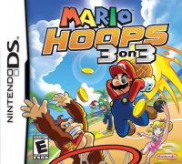 Mario Hoops 3 on 3 Nintendo DS US box art