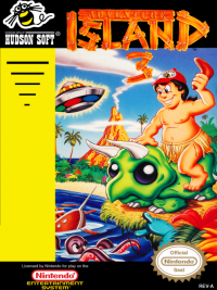 Adventure Island 3 NES US box art