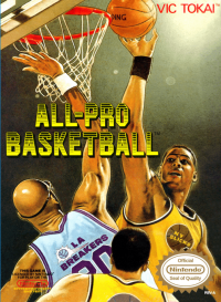 All-Pro Basketball NES US box art