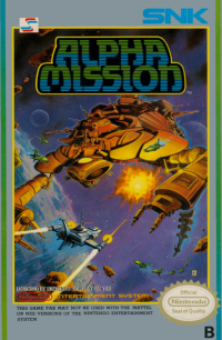 Alpha Mission NES US box art