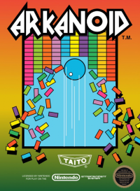 Arkanoid NES US box art