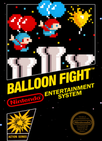 Balloon Fight NES US box art