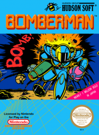 Bomberman NES US box art