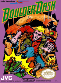 Boulder Dash NES US box art
