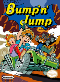 Bump 'n' Jump NES US box art
