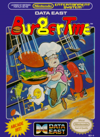 Burgertime NES US box art