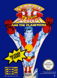 Captain Planet and the Planeteers NES US box art