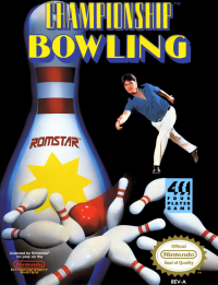 Championship Bowling NES  box art