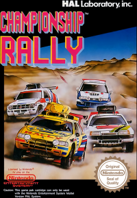 Championship Rally PAL NES PAL box art