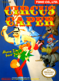 Circus Caper NES US box art