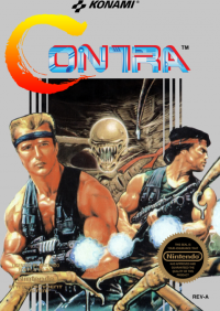 Contra NES US box art