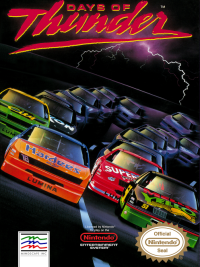 Days of Thunder PAL NES PAL box art