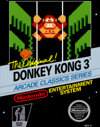 Donkey Kong 3 NES US box art