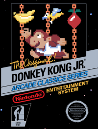 Donkey Kong Jr NES US box art