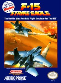 F-15 Strike Eagle NES US box art