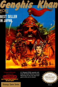 Genghis Khan NES US box art