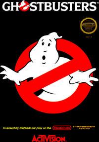 Ghostbusters NES US box art