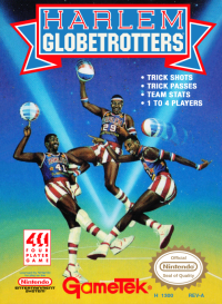 Harlem Globetrotters NES US box art