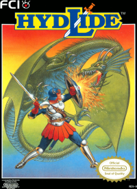 Hydlide NES box art