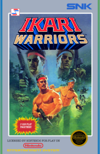 Ikari Warriors NES US box art