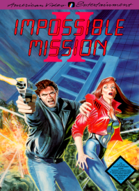 Impossible Mission II PAL NES PAL box art