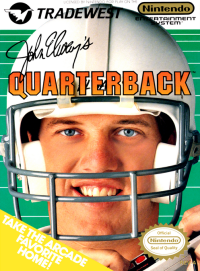 John Elway's Quarterback NES  box art
