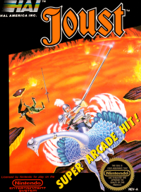 Joust NES US box art