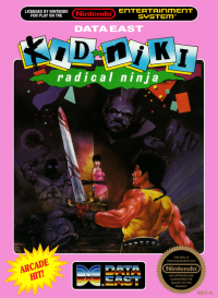Kid Niki Radical Ninja NES US box art