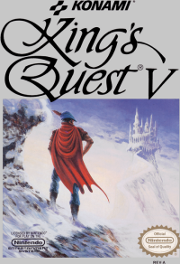 King's Quest V NES  box art