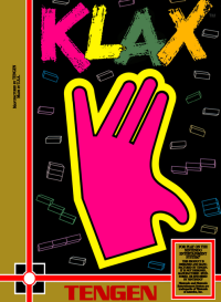 Klax NES US box art