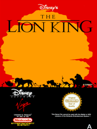 Le Roi Lion PAL NES PAL box art