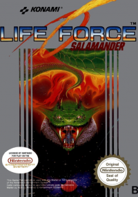 Life Force: Salamander PAL NES PAL box art