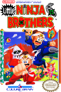 Little Ninja Brothers NES  box art