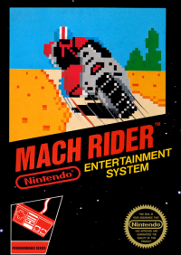 Mach Rider PAL NES PAL box art