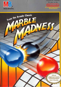 Marble Madness PAL NES PAL box art