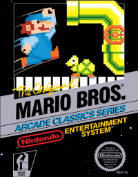 Mario Bros Arcade Classics Series NES US box art