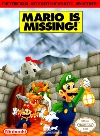 Mario Is Missing NES  box art