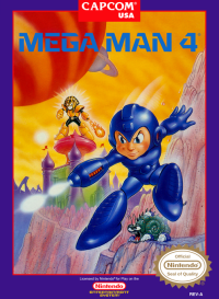 Mega Man 4 NES US box art