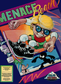 Menace Beach NES US box art