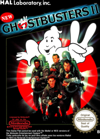 New Ghostbusters II PAL NES PAL box art
