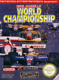 Nigel Mansell's World Championship PAL NES PAL box art