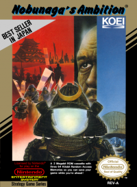 Nobunaga's Ambition NES US box art