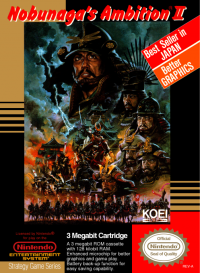 Nobunaga's Ambition 2 NES US box art
